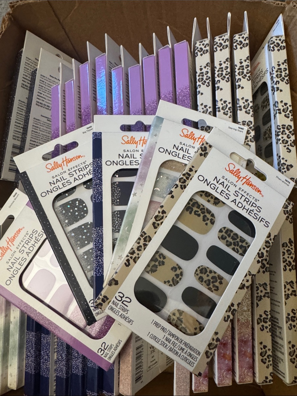Sally Hansen 36 Leopard & Black Salon Nail Strips - Pack